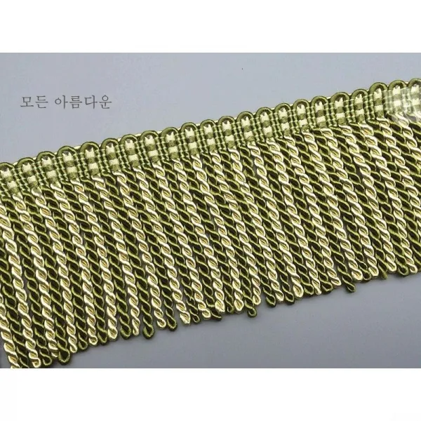 ZZJJC 10센티 끈 수술 커튼 소파 쿠션 장식 트위스트 수술 꽈배기 술 보조짐작하다, 군록은 한 판에 약 12미터이다.
