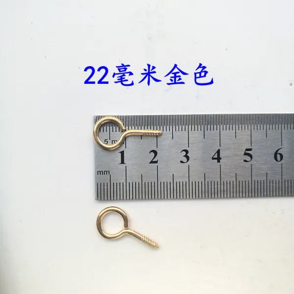 레이스 권 핸드메이드 고정 막대고리 펜던트 깁스 눈시울 나사 피스 오라 양각갈고리 양의, 22 밀리미터 양의 눈 못 골드 3군