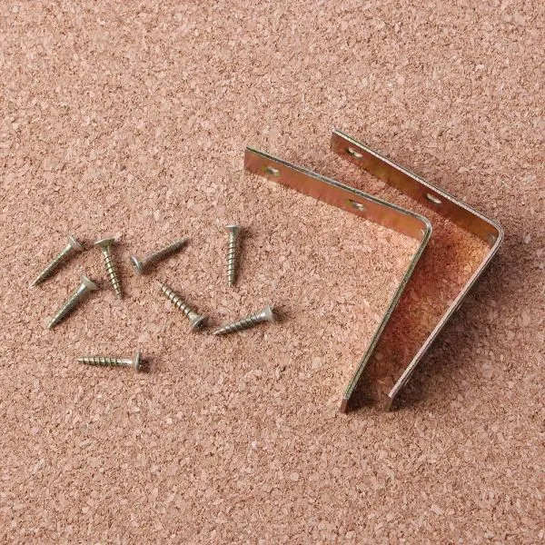2p ㄱ자 꺾쇠 50mmx50mm 평철 브라켓 철물 꺽쇠 경첩 고정쇠 경첩 평철 코너꺽쇠 꺽쇠