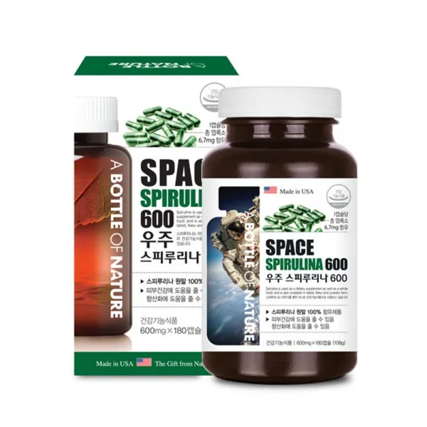 어바틀 스피루리나 식물성단백질 해조류 클로로필 리놀렌산 피코시아닌 피부건강, 2개, 180캡슐