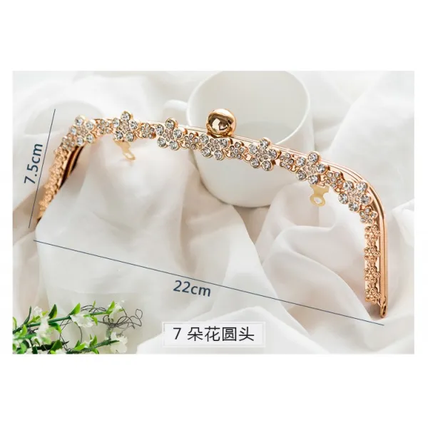 탕토끼천금 꽃 조각 무공만찬 더블 귀 양수 구금 핸드메이드 Diy 철물부품 도면을 보내다 7송이 꽃무늬원 헤드 Zx153 #