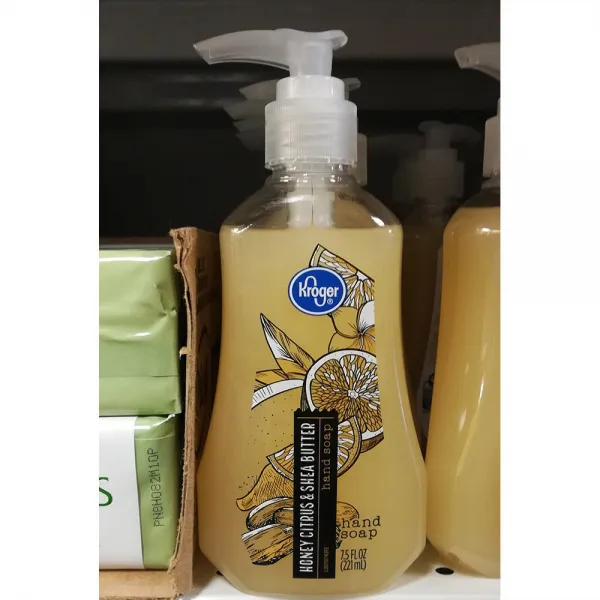 Kroger Honey Citrus & Shea Butter Hand Soap 크로거 허니 시트러스 앤 시어 버터 핸드 소프 7.5oz(221ml), 4팩, 221ml