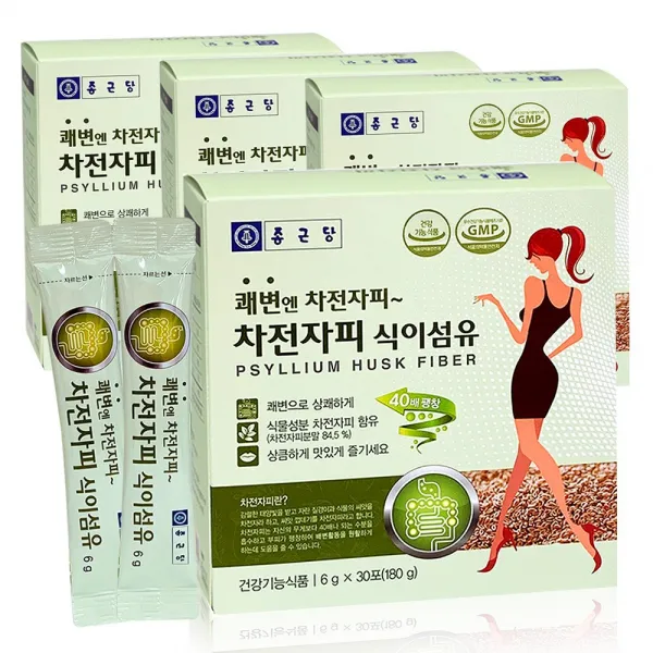 건강을더하다 차전자피 식이섬유 차전차피 분말 변비개선 쾌변 보충제, 120포, 6g