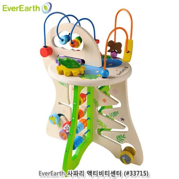 비치목 롤러코스터 구슬 놀이 톱니바퀴 돌리기 악어, 상세정보확인_학습용 놀이용