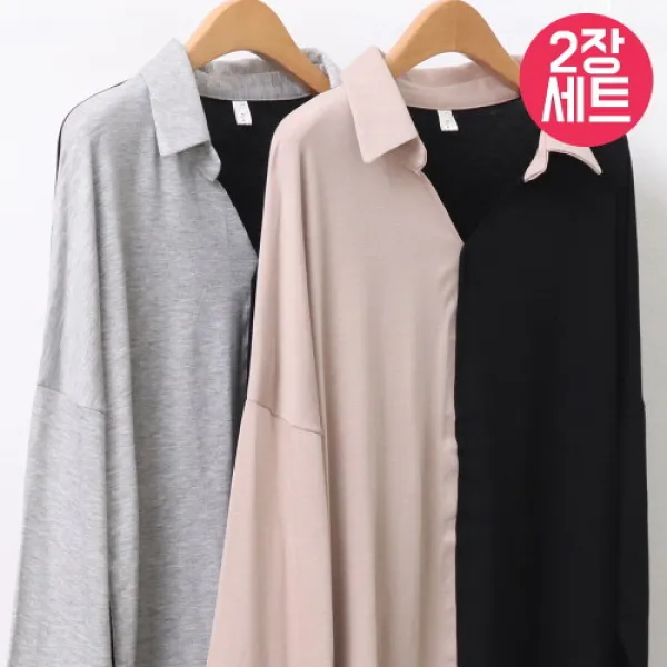 시드마켓 2set 아수라배색트임티셔츠 N90Y16 빅사이즈