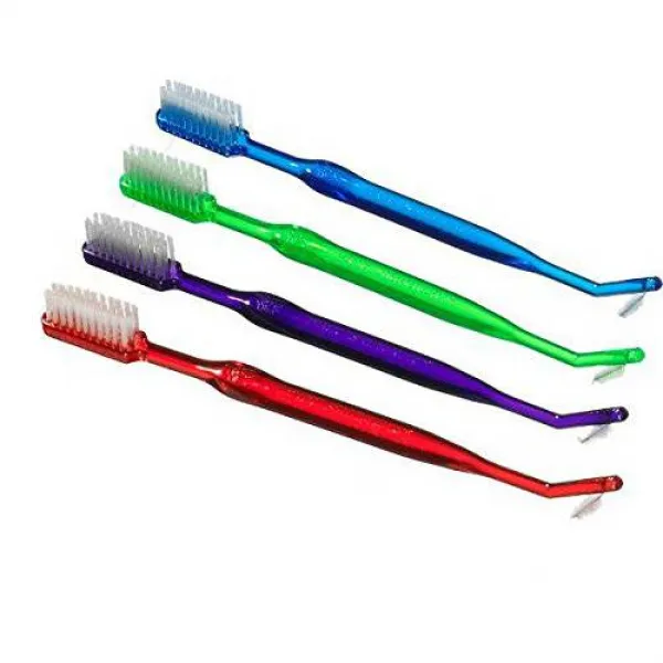 치열 교정 칫솔 ~ V 트림 + 면간 브러쉬 (칫솔 4 개) (T1) Orthodontic Toot, 상세내용참조