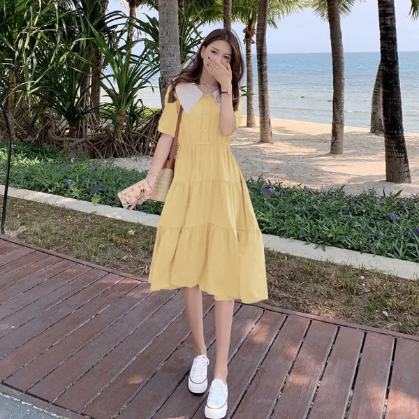 Jun.16 131번 여름옷 통통 동생 원피스 여혁본풍 첫사랑 프렌치사이즈 통통 mm 치마바다군령Z