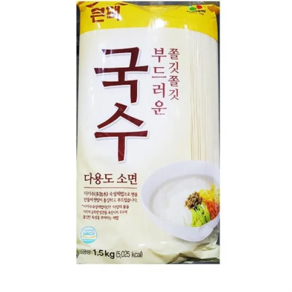 [더착한푸드]소면국수(큰댁 1.5K) 식자재마트 대용량 업소용 국수 소면 소면국수 국수소면