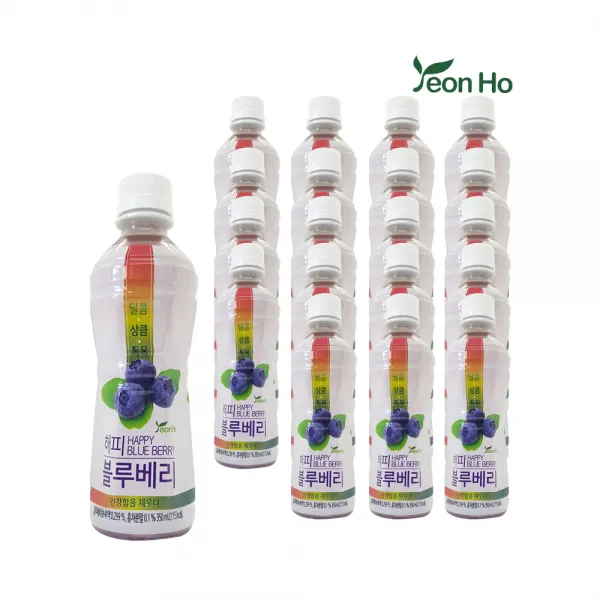연호 해피블루베리 350ml 20개입 페트 과일농축퓨레 모구머시썬업카페음료, 20개