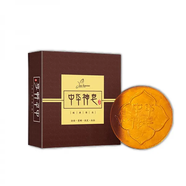중화신비누 60g 얼굴 심층청결로 진드기제거 얼굴에 유분제거세척비누집본초약비누 여드름 제거 수공비누각질 검은 머리 살갗을 제거한다