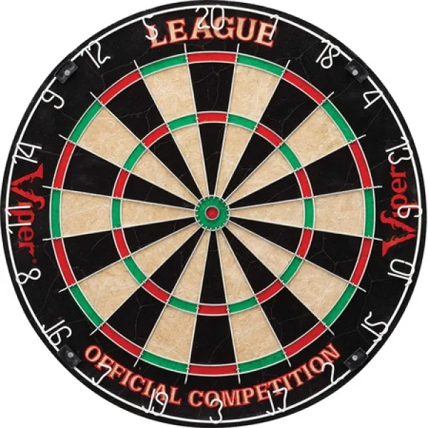 Viper by GLD Products Viper League SisalBristle 스틸 팁 다트보드 스테이플-프리 불시아이, One Color