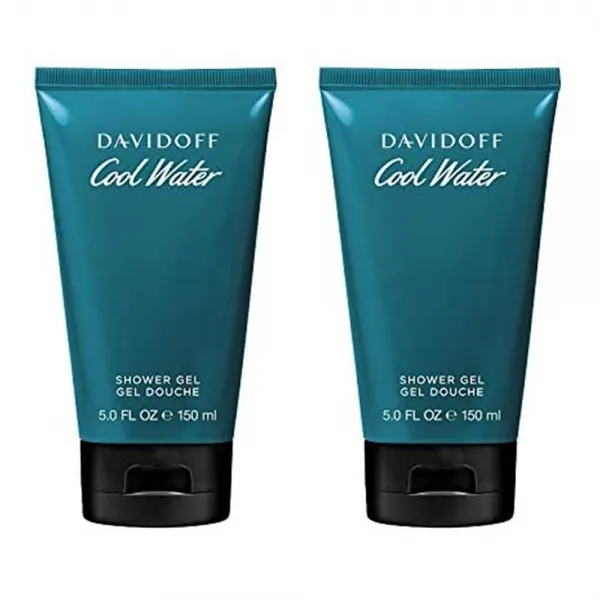다비도프 Davodoff Cool Water Man Shower Gel 150ml 2팩 샤워 남성적인 향기 바디 샤워 젤