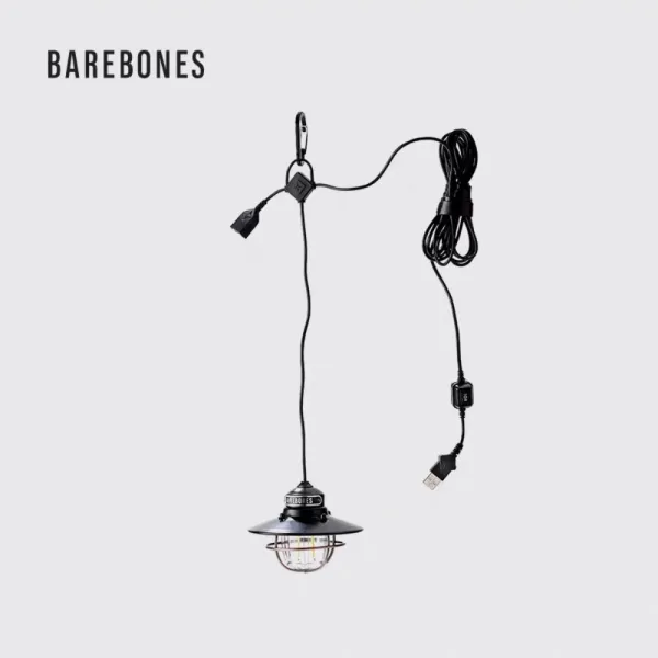 캠핑 분위기 조명 BAREBONES 복고풍 장식 USB 충전 램프 세트할인, 블랙 1개개
