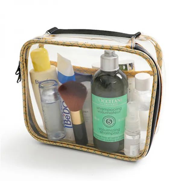 Pvc 욕실 세면 용품 수납 가방 투명 파우치 여 휴대용 대용량 방수 맞춤 제작