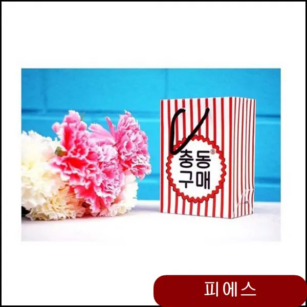 반8 충동구매 쇼핑백 XS 3매입 5P 고급 미니 쇼핑 특이한쇼핑백 고급쇼핑백 larq, 1개