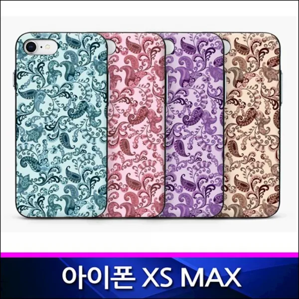 아이폰XS MAX 호환 페이즐리 카드 범퍼 폰케이스 아이폰XSMAX호환 범퍼케이스 msdx, 1개, 핑크