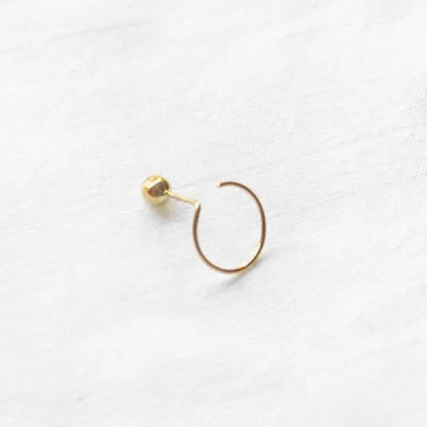 [핫트랙스] 녹다 10k gold question mark earring