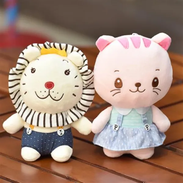 귀여운 사자인형 애착 동물인형 귀여운 고양이 인형, 13 우윳빛