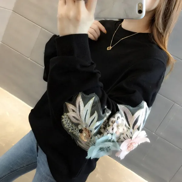 올데이퀸 여성 힙합 겨울 맨투맨 가을겨울신상 2019신상 여성한장 루즈핏 기모가중 후드집업
