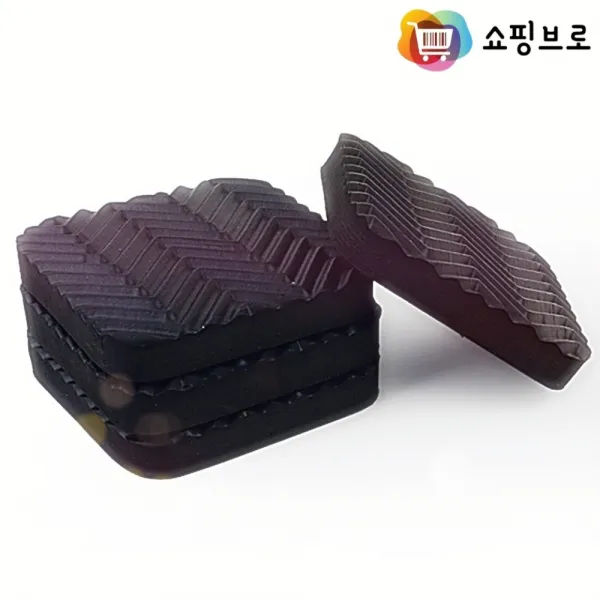 쇼핑브로) 4P 고무판 골고무판 고무골판 진동방지 충격흡수 가구받침대 진동방지패드