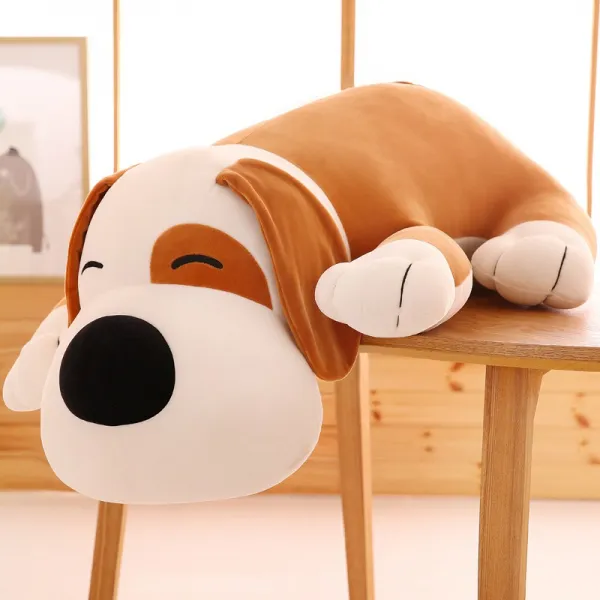 찹쌀떡 인형 롱바디필로우-찹쌀개 누렁이 찹찹판다 랫서 애착인형 집들이 생일 선물, 그리고 부드러운 갈색 + 30 % (작은 선물을주기 위해 더 작음)cm