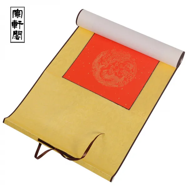 녕 헌 각 공백 두루마리 선지 설날 대련 지 만년 홍 사금 사 척 삼 계 칠 언 중 당 대 횡 렬 묘 금 룡 결혼식 경사 전용 문방사보 화폭 사언 100x300 cm