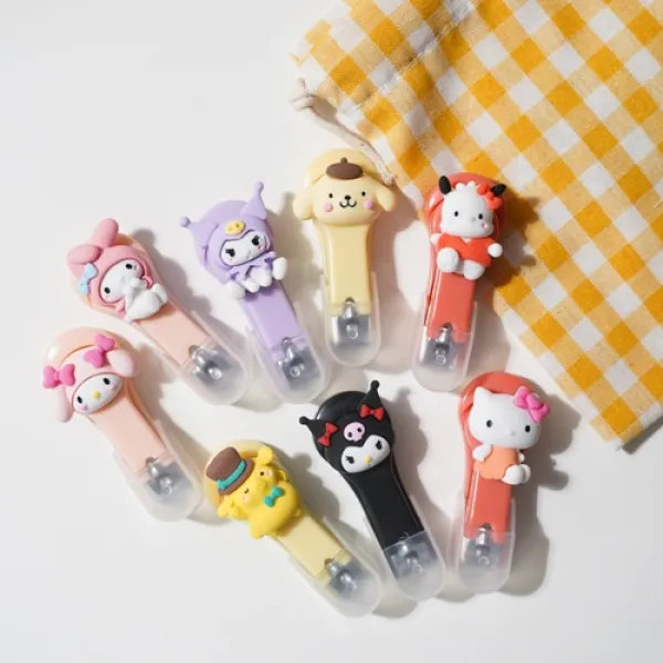 산리오 마이멜로디 폼폼푸린 쿠로미 키티 포차코 귀여운 휴대용 손톱깎이