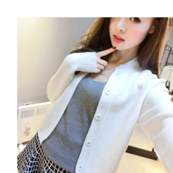 [해외]여성상의 > 니트/스웨터/가디건 여성 상의 / 여성 가디건 / 캐주얼의류 2016 spring new women knit cardigan sweater waistcoat sweater women outside