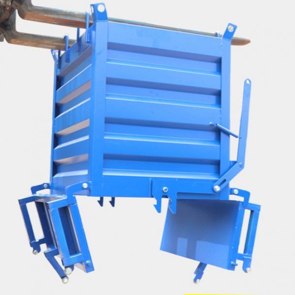 대형 철제 덤핑박스 바닥개방 폐기물박스 언로딩 덤프