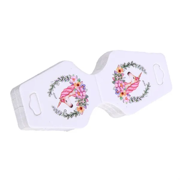 Zeyuan 벌금 또는 유행 보석 전시 및 소매를 위해 적당한 겹 카드를 포장하는 100PCS 종이 귀걸이