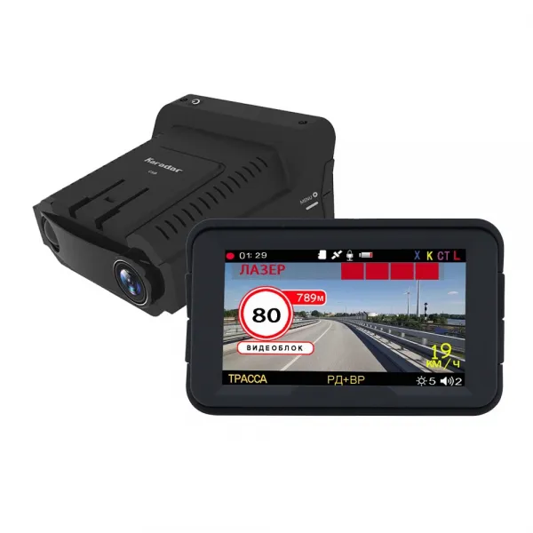 블랙박스 Radar Detector 3 In 1 CAR DVR GPS Camera Logger Dash Cam Radar Detector 3 inch IPS display for Russia Laser 1080p Detector, One Color CHINA