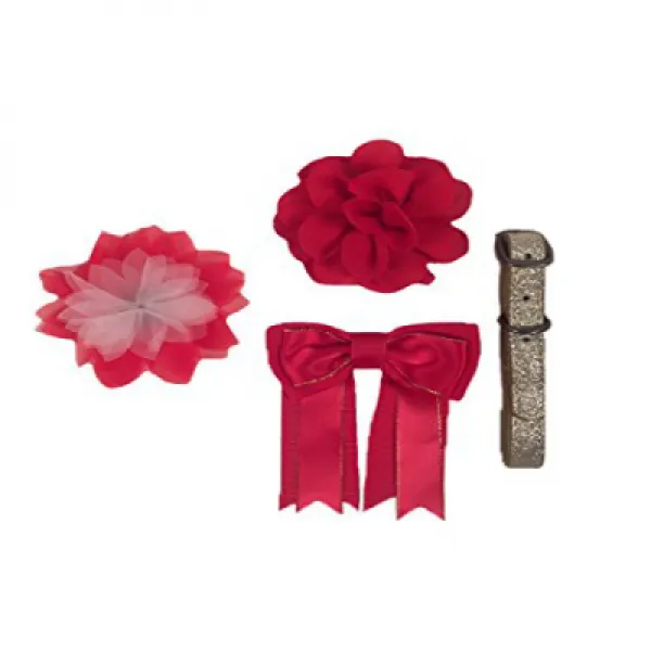 Bow Arrow Dog Collar Slides Flower Accessories for Dog Collars 활 화살 개 목걸이 슬라이드 개 목걸이를위한 꽃 액세서리, 1