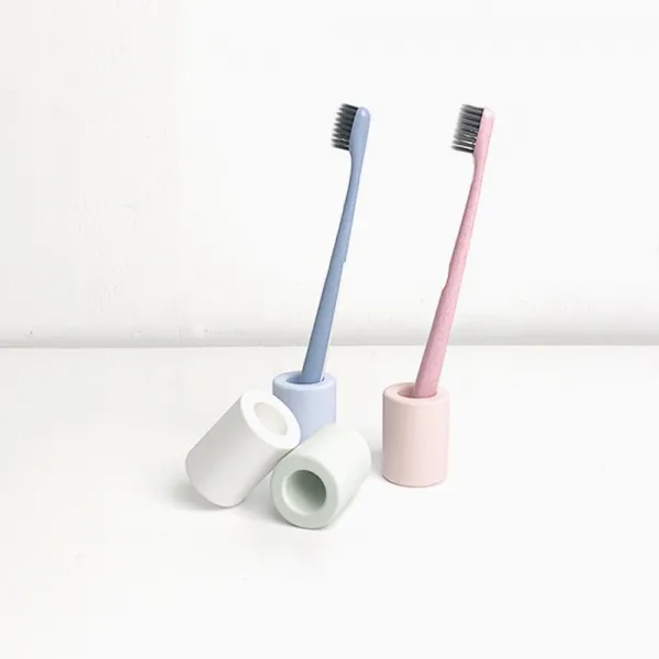 요즈음 규조토 칫솔꽂이 걸이 거치대, 1개, 화이트