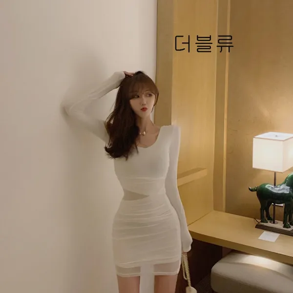 더블류 여성 여름 클럽 색시 원피스 미니원피스w05nining