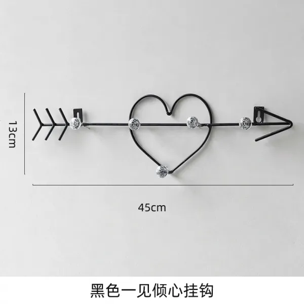 어반30 북유럽 벽 고정 옷걸이 행거 창의 입구 현관 장식 걸이 선반 블랙 일견 덤블