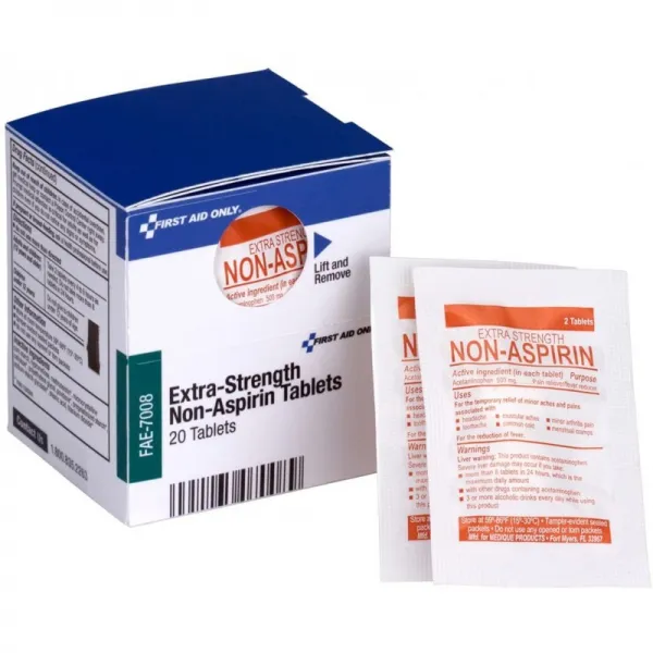 구급상자 응급 처치 전용 FAE-7008 SmartCompliance Refill Non-Aspirin 2 / Packet 10 Packets Total, 1
