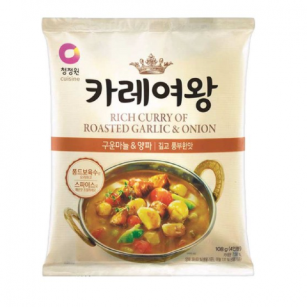 청정원 카레여왕 구운마늘&양파, 108g, 10개