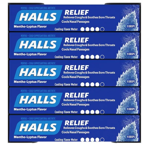Halls Lyptus Menthol 호올스 멘톨 립투스 사탕 캔디 쿨 스틱 20개입 1개