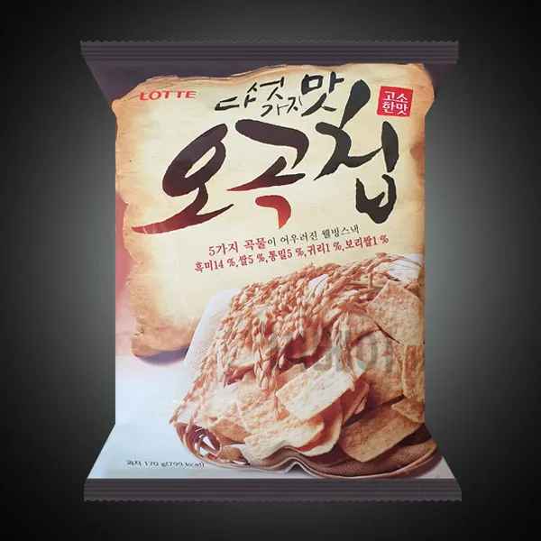 롯데제과 기린 다섯가지맛 오곡칩 170g, 1개