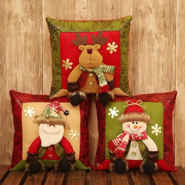 Qterra 특허브랜드 리우씨앤씨 Os3557 크리스마스필로우 레드