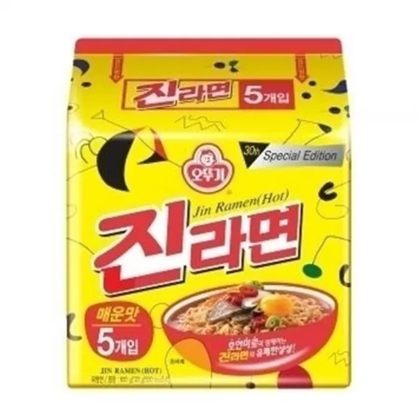 빠른배송 오뚜기 진라면 매운맛 봉지라면 5개