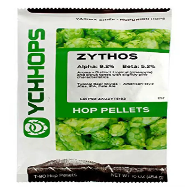 KegWorks Hop Pellets Domestic Zythos -1 Ounce KegWorks 홉 펠렛 국내산 Zythos -28.3g, 1
