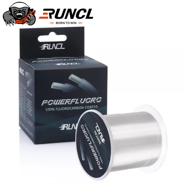 Runcl 274m Fluorocarbon Coated Clear Fishing Leader Line 잉어 겨울 낚시 태클을위한 사실상 보이지 않는 5 32lb Uv 저항 29:200012140 Clear:6.0