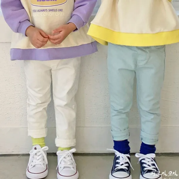 상상 봄신상 유아 아동 면 스판 바지 원조제깅스