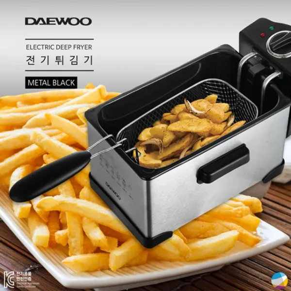 [DB+W43EFD0] 전기오븐 대우전기튀김기 프랜치프라이 생선튀김 기름튀김기3L, 본상품선택