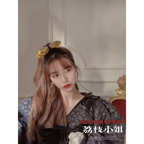나비넥타이 머리핀 다가가다 날이 밝다 리치 아가씨 액세서리 프렌치 머리집게 스톤 똑딱핀 옆 헤드 겹 3182211064