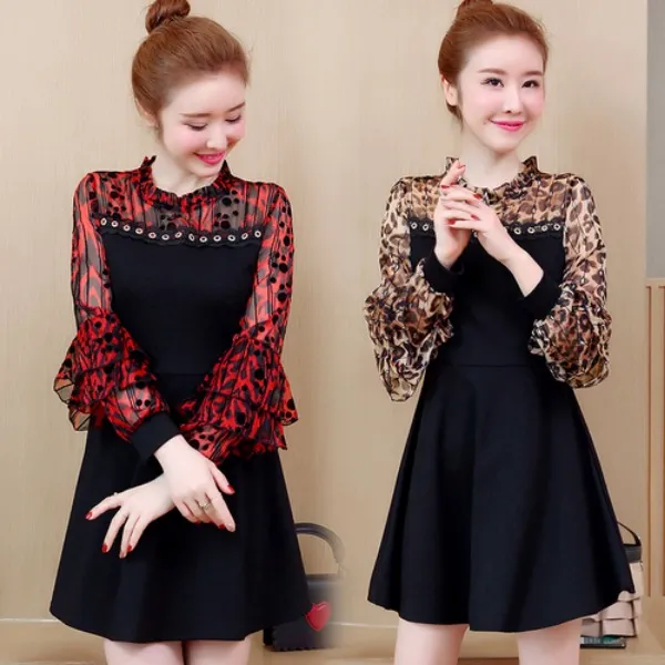 가바바 여성 빅사이즈 원피스 5XL까지 도발적인 데이트룩 원피스 G25971