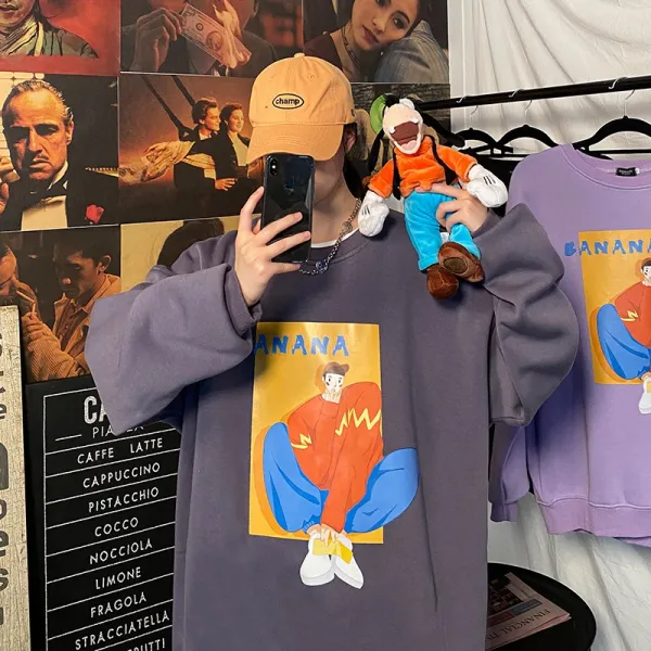 베이다 모리 란 말 와이드 루즈핏 트렌드 뚱보 오버핏 빅사이즈 긴 소매 티셔츠 가을