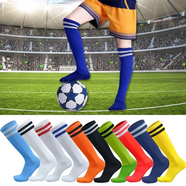 잡상인 아동 어린이 유아 키즈 논슬립 축구 스타킹 운동 양말, 어린이 축구양말 B_형광색/블랙