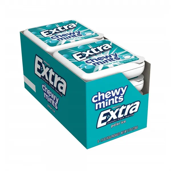 엑스트라 츄위 민트 폴라아이스 Extra Chewy Mints Polar Ice 1.5oz(42g) 8팩